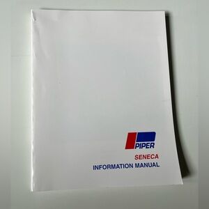 Piper Seneca Information Manual—In good condition!
